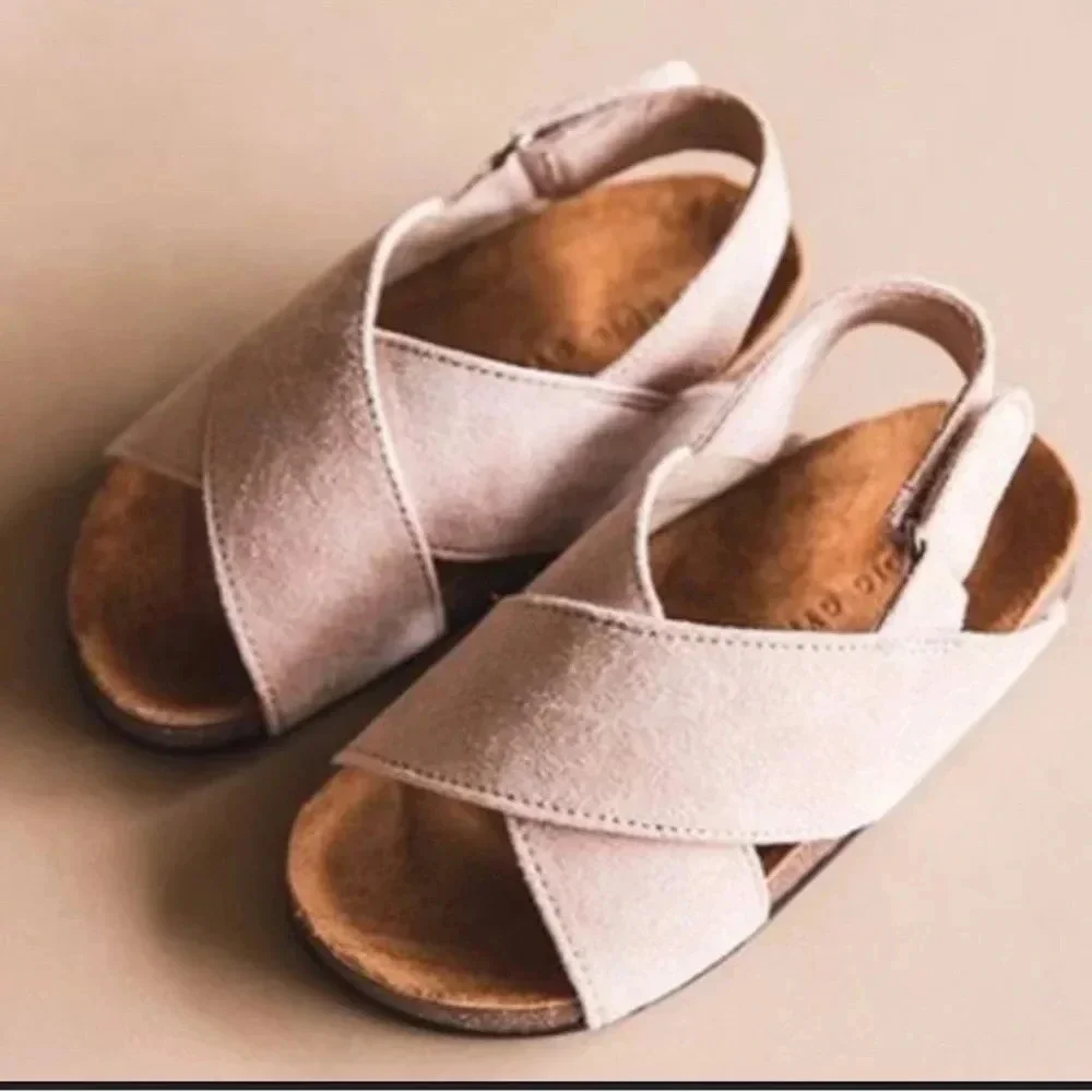 Scandic Gypsy Little Gypsy Pink Suede Sandal Size 12 Youth